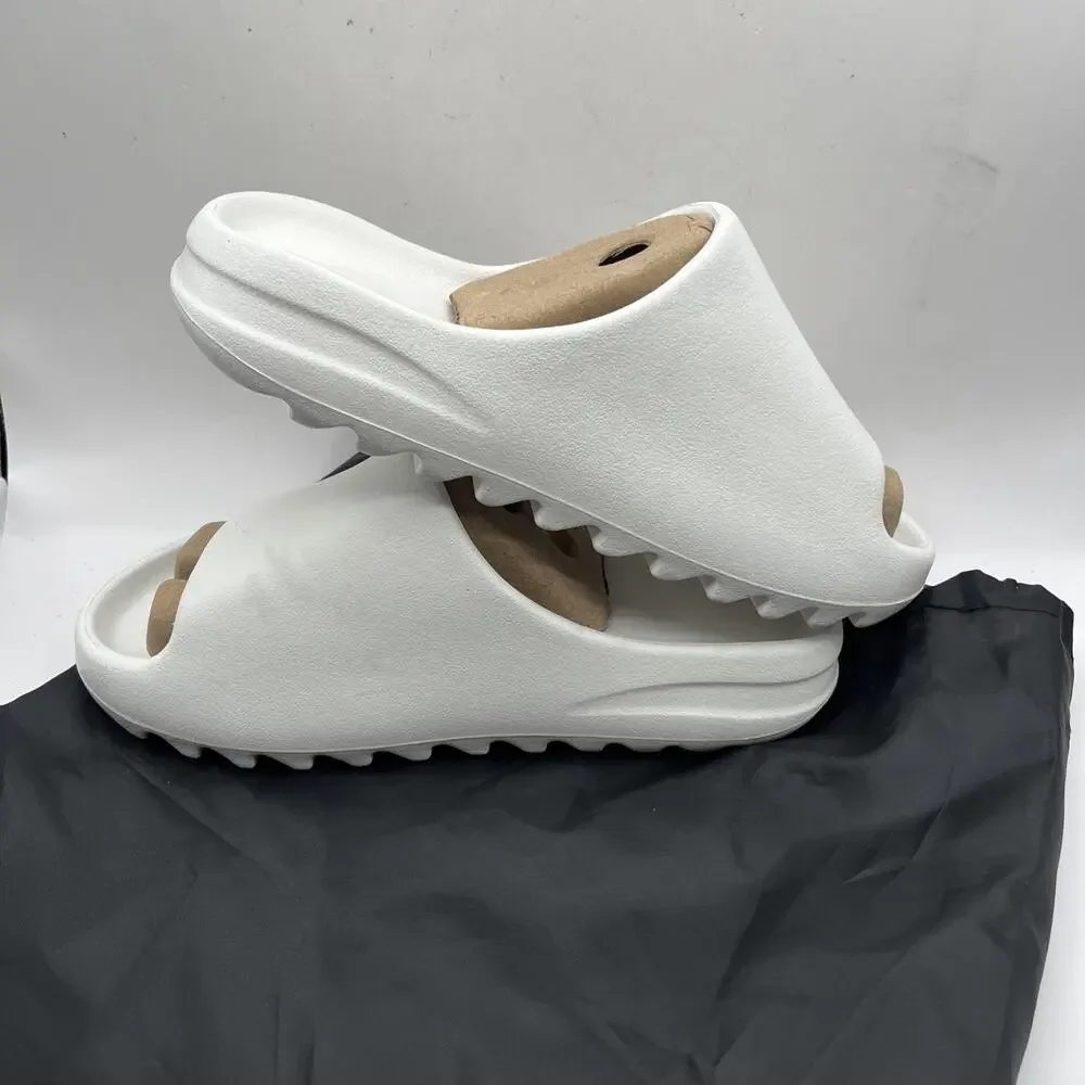 Mens White Yeezy YS-01 Slides Kanye West Sz 8 Slide NEW WITH DEFECT SEE PHOTOS